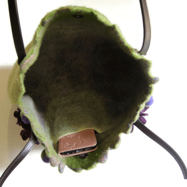 Borsa donna fatta a mano Borsa a spalla Borsa feltro lana Borsa regalo unica per le donne