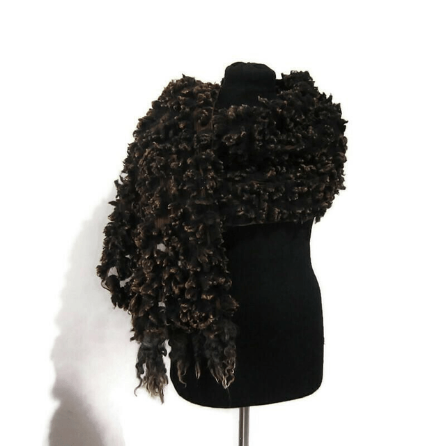 Arte Sciarpa infeltrito di lana calda Stole lungo inverno