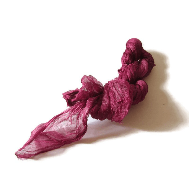 Seta gas margilan naturale colorata per infeltrimento e artigianato 2m.