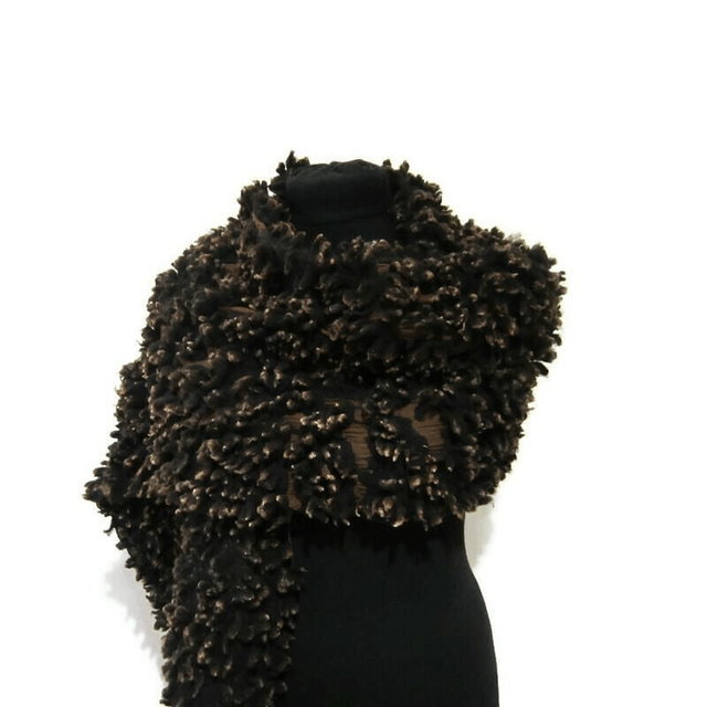 Arte Sciarpa infeltrito di lana calda Stole lungo inverno