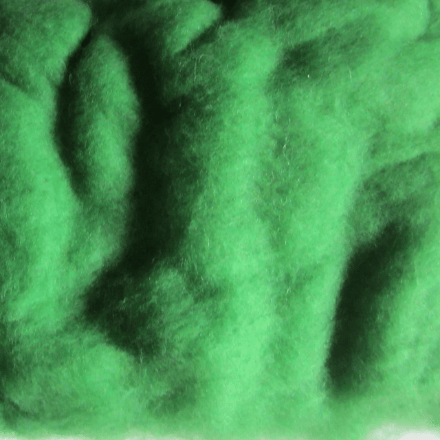 Lana cardata - (F) VERDE-PRIMAVERE (50 gr.)