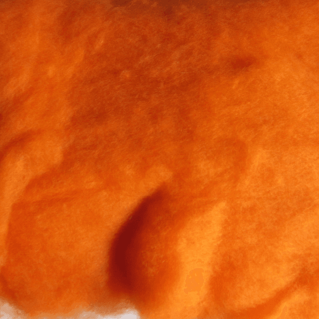 Lana cardata - (B) ORANGE (50 gr.)